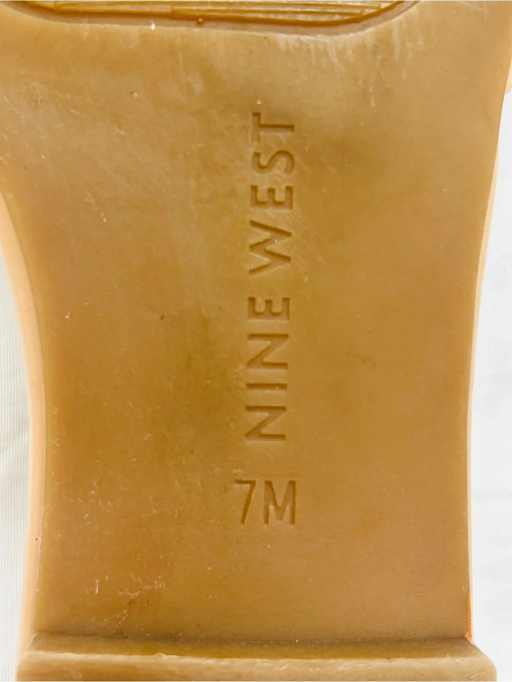 Nine West Tan Braided Slide Sandals